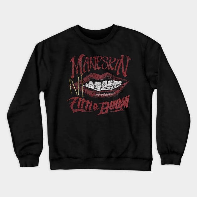 MANESKIN ROCK BAND RED Crewneck Sweatshirt by soogood64